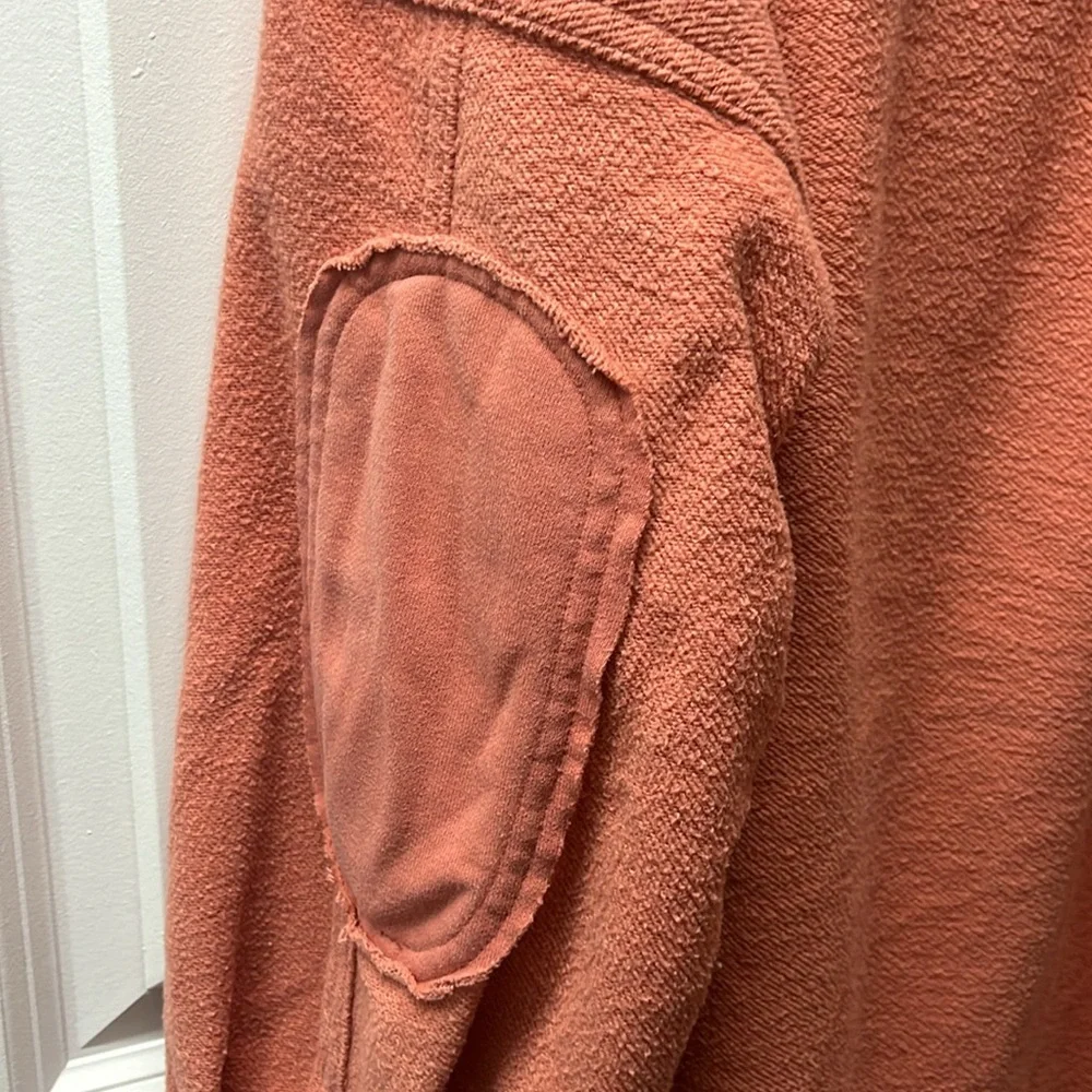Coral Fleece Exposed Hem Oversized Shacket - Picture 7 of 9